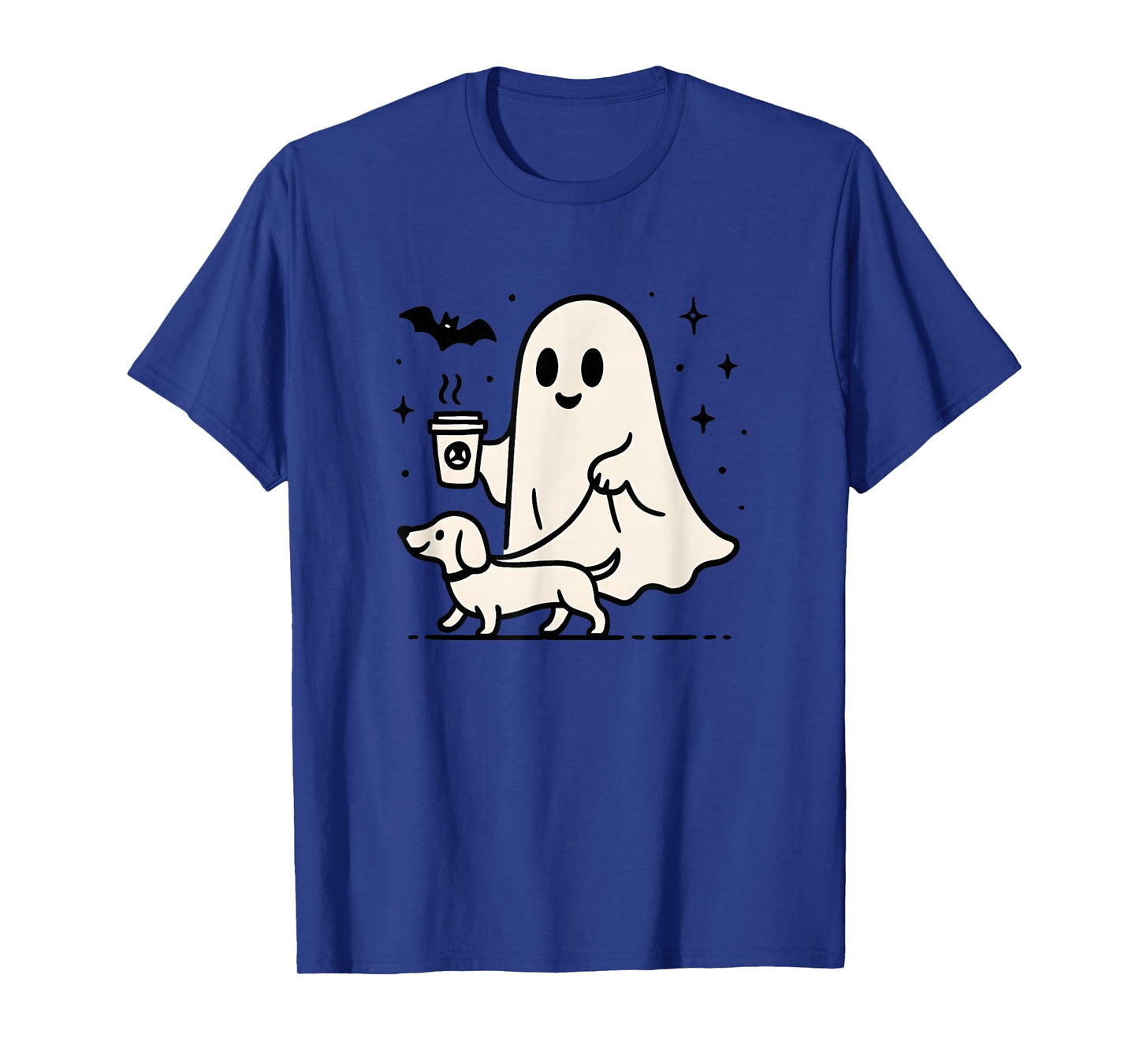 Funny Dachshund Ghost Halloween Spooky Season Weenie Dog T-Shirt