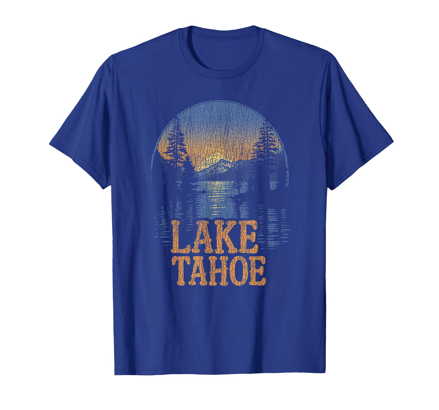 Lake Tahoe -California Mountain Vintage Men Women Kids Retro T-Shirt