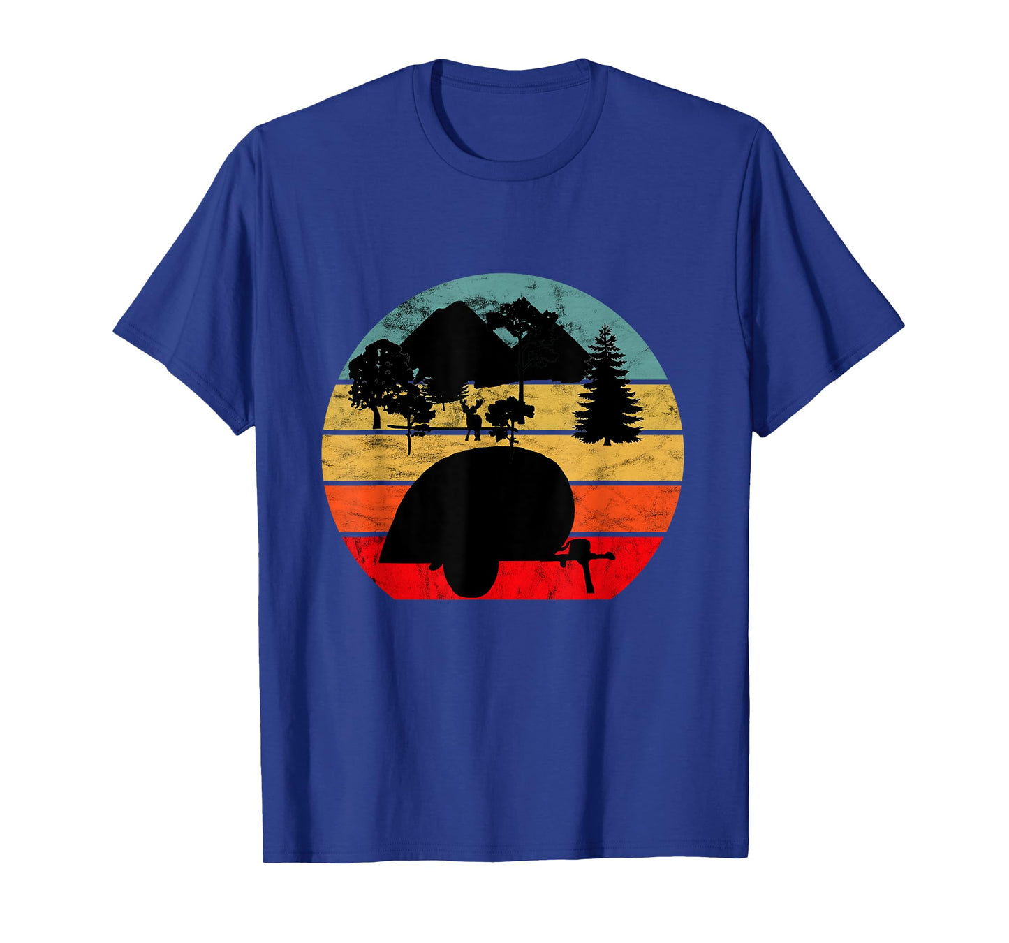 Camping Caravan Vintage Retro Sunset Camper T-Shirt