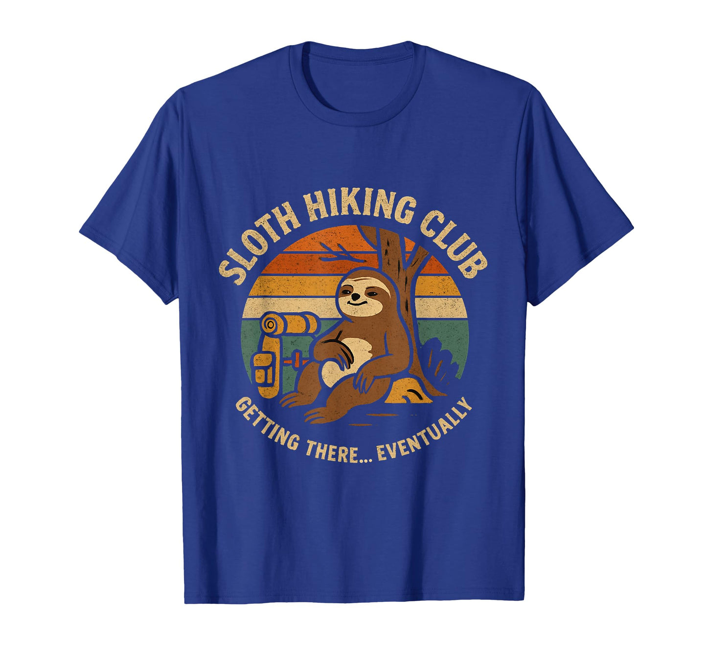 Sloth Hiking Club Adventure Outdoor Journey Funny Hiking T-Shirt