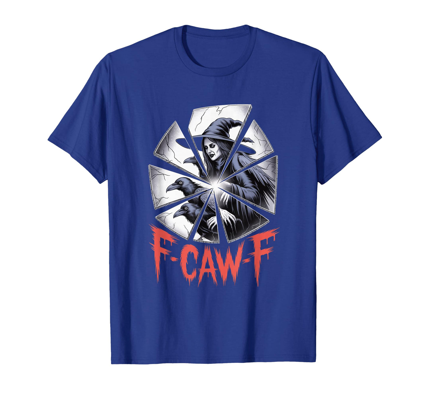 F-Caw-F Crow Funny Gothic Moon Black Bird Halloween T-Shirt