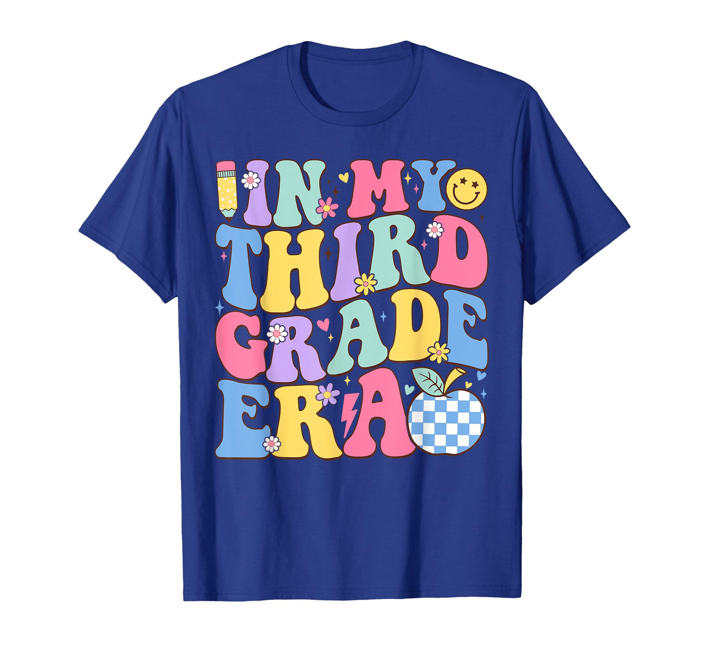 In My Third Grade Era Groovy Back To School Teachers Kids T-Shirt