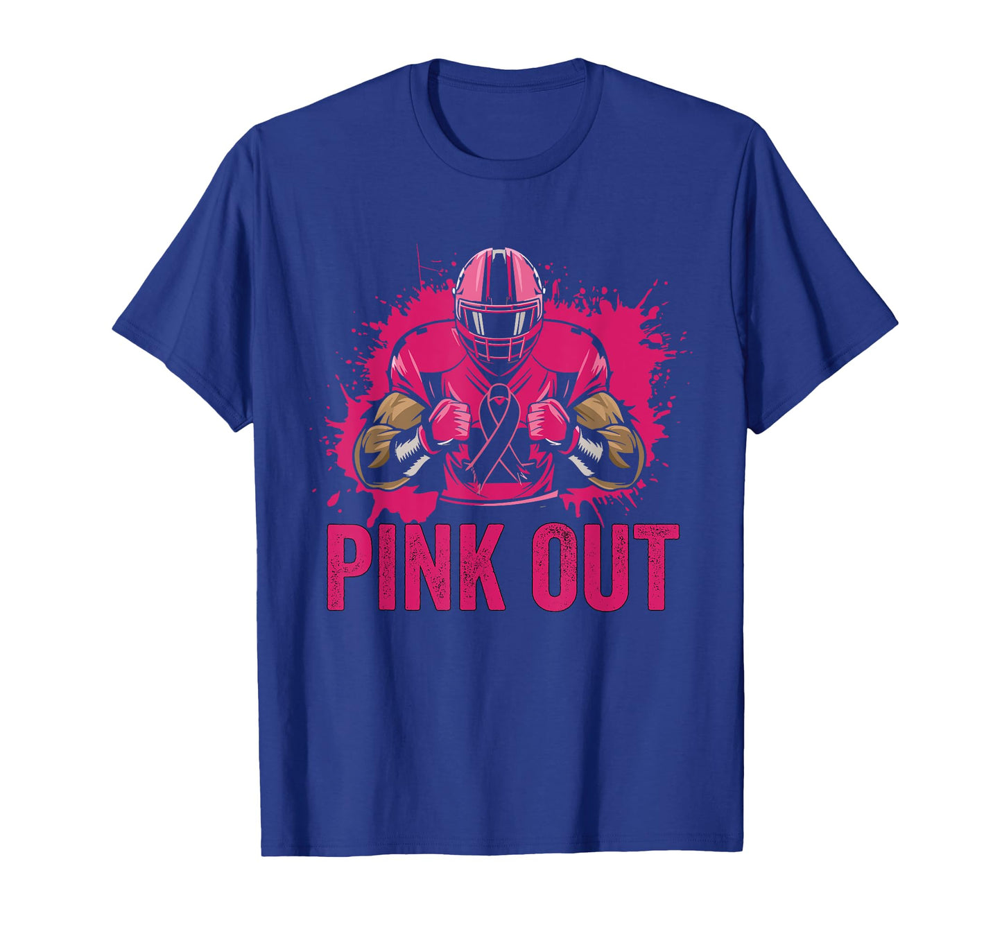 Pink Out Football Breast Cancer Tackle Breast Cancer T-Shirt