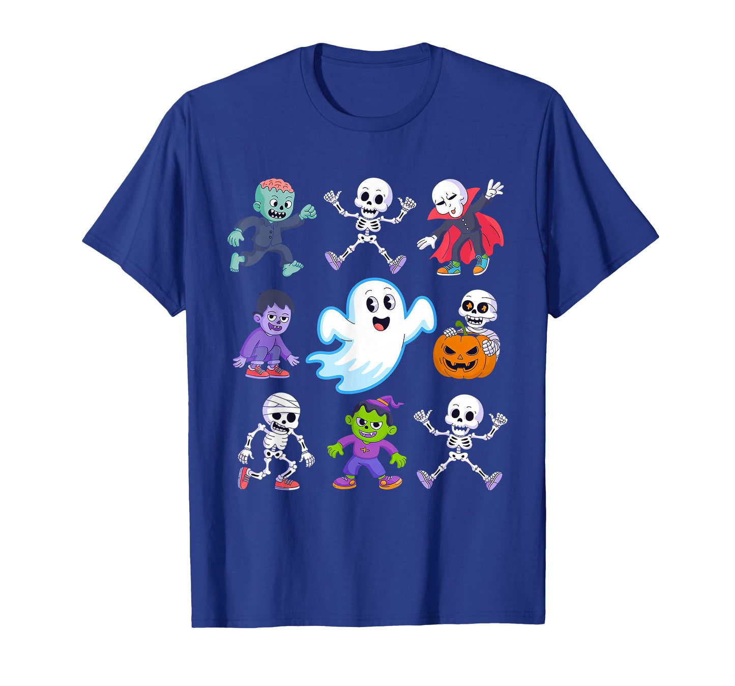 Dance Halloween Monster Squad Zombie Scary Pumpkin Mummy T-Shirt