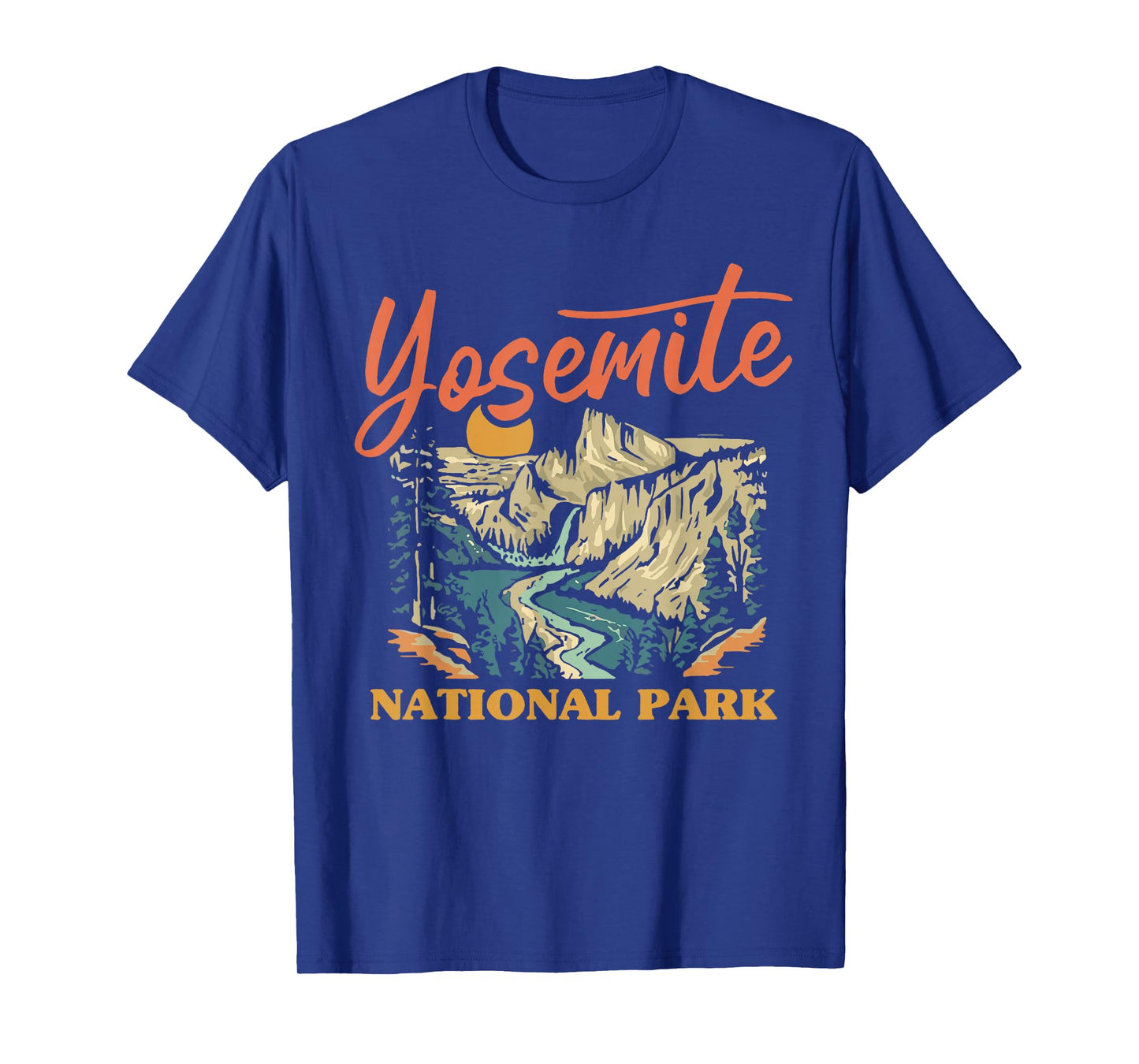 Vintage Yosemite National Park California Sunset T-Shirt