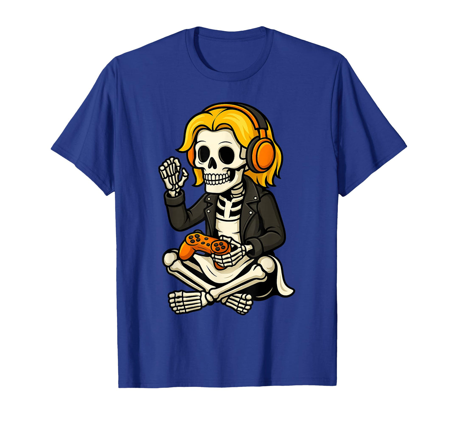 Halloween Skeleton Gamer Video Gaming Funny Skeleton Gaming T-Shirt