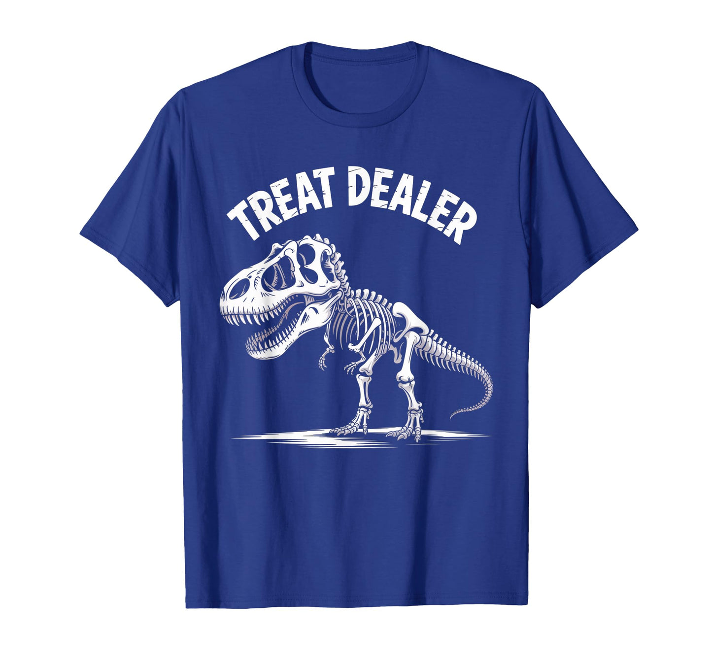 Treat Dealer Dinosaur T-Rex Lover Humor Skeleton Kindness T-Shirt