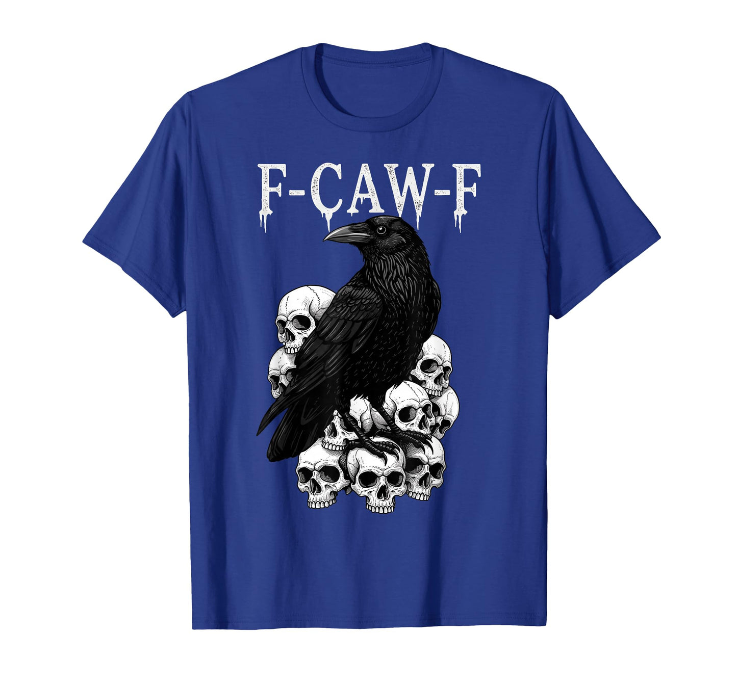 F-Caw-F Black Crow Funny Black Bird Moon Gothic Adult Humor T-Shirt