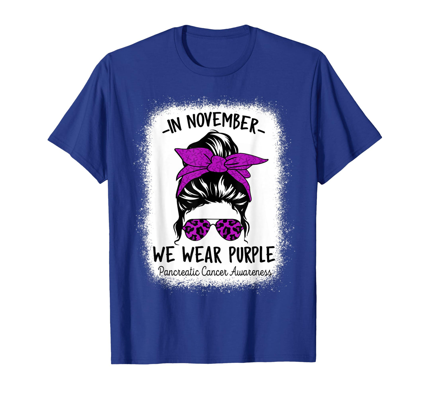 Women In November We Wear Purple Pancreatic Cancer Awareness T-Shirt