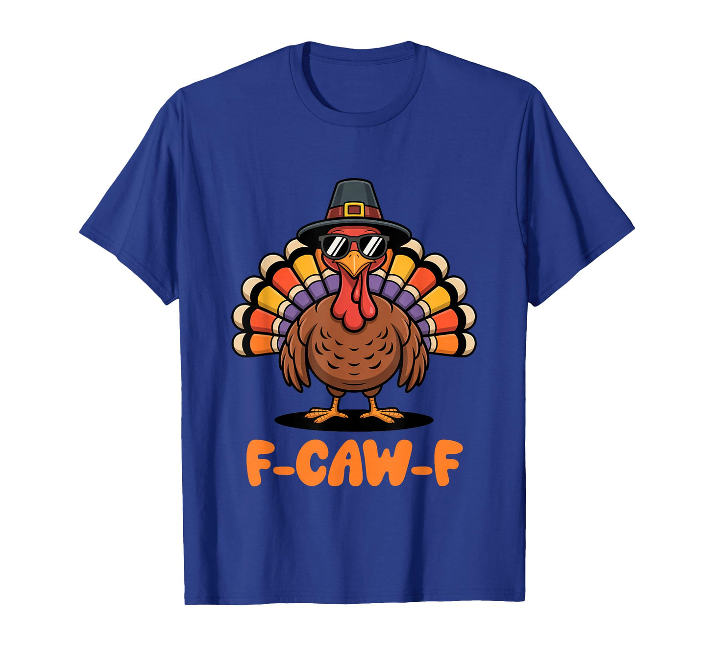F Caw F Funny Thanksgiving Turkey Gobble Gobble Crow Bird T-Shirt
