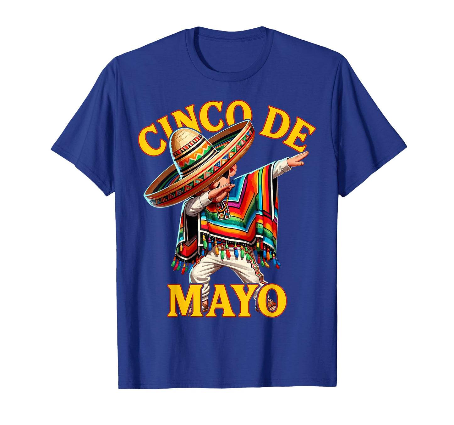Mexican Boys Dabbing Poncho Cinco de Mayo T-Shirt