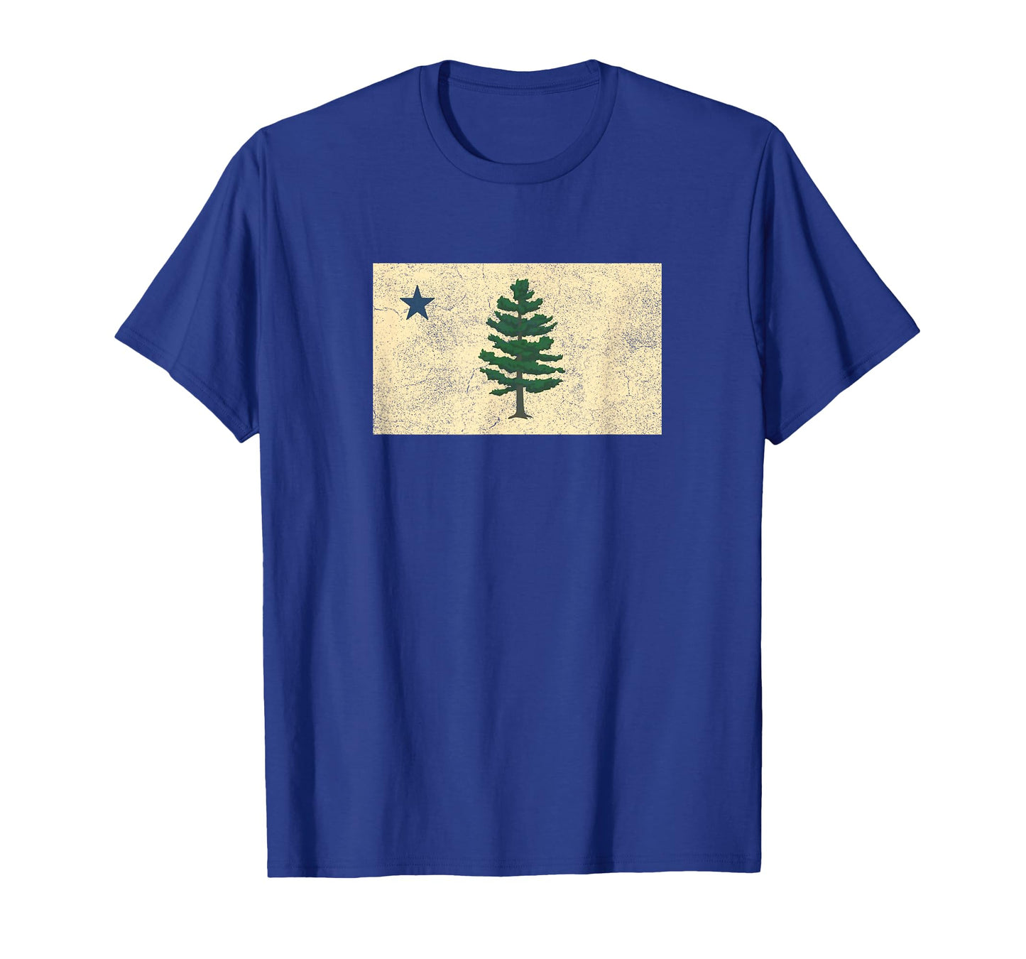Maine Flag Pine Tree New 1901 Design Men's Women's Graphic T-Shirt