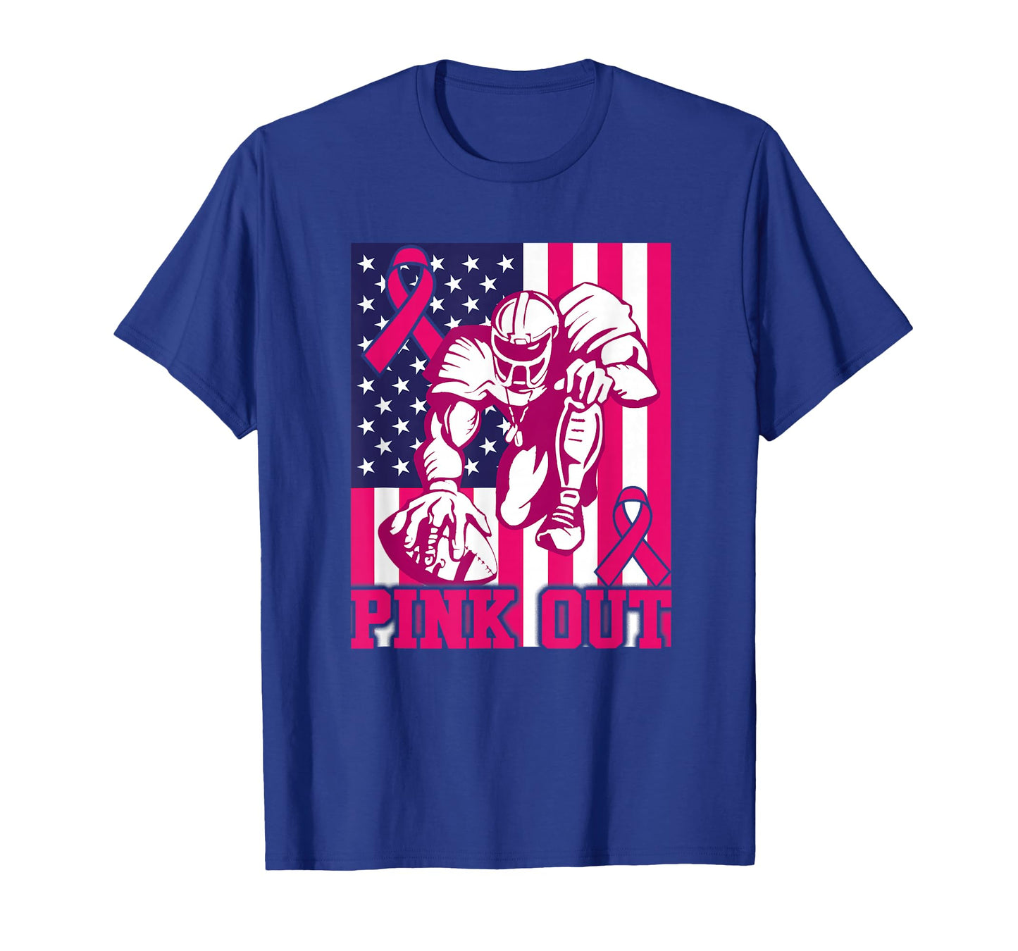 Pink Out Football Breast Cancer Awareness Toddler Boys Kids T-Shirt