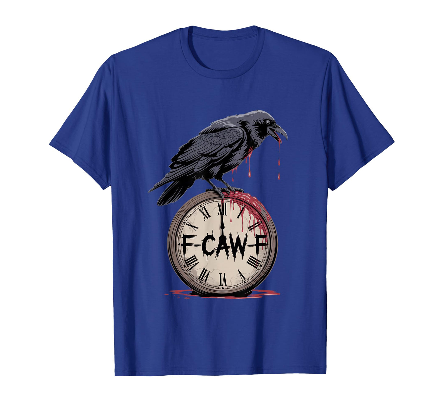 F-Caw-F Crow Funny Gothic Moon Black Bird Halloween T-Shirt