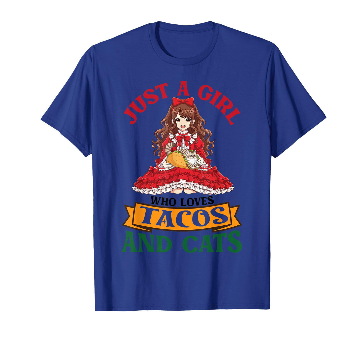 Just A Girl Who Loves Tacos and Siberian Cats Mother Mommy T-Shirt