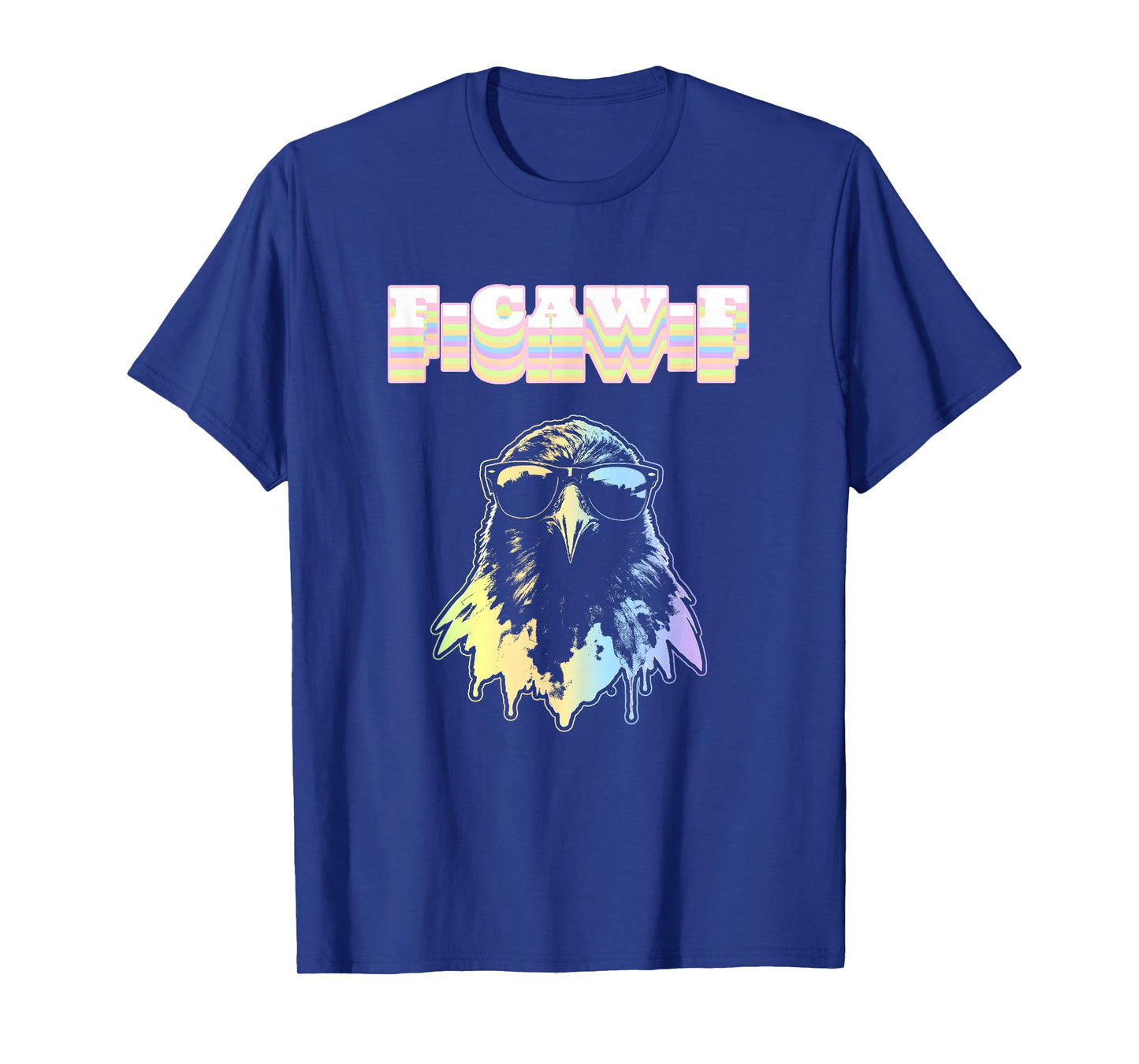 F-Caw-F Funny Retro Crow Raven Meme Men Women T-Shirt