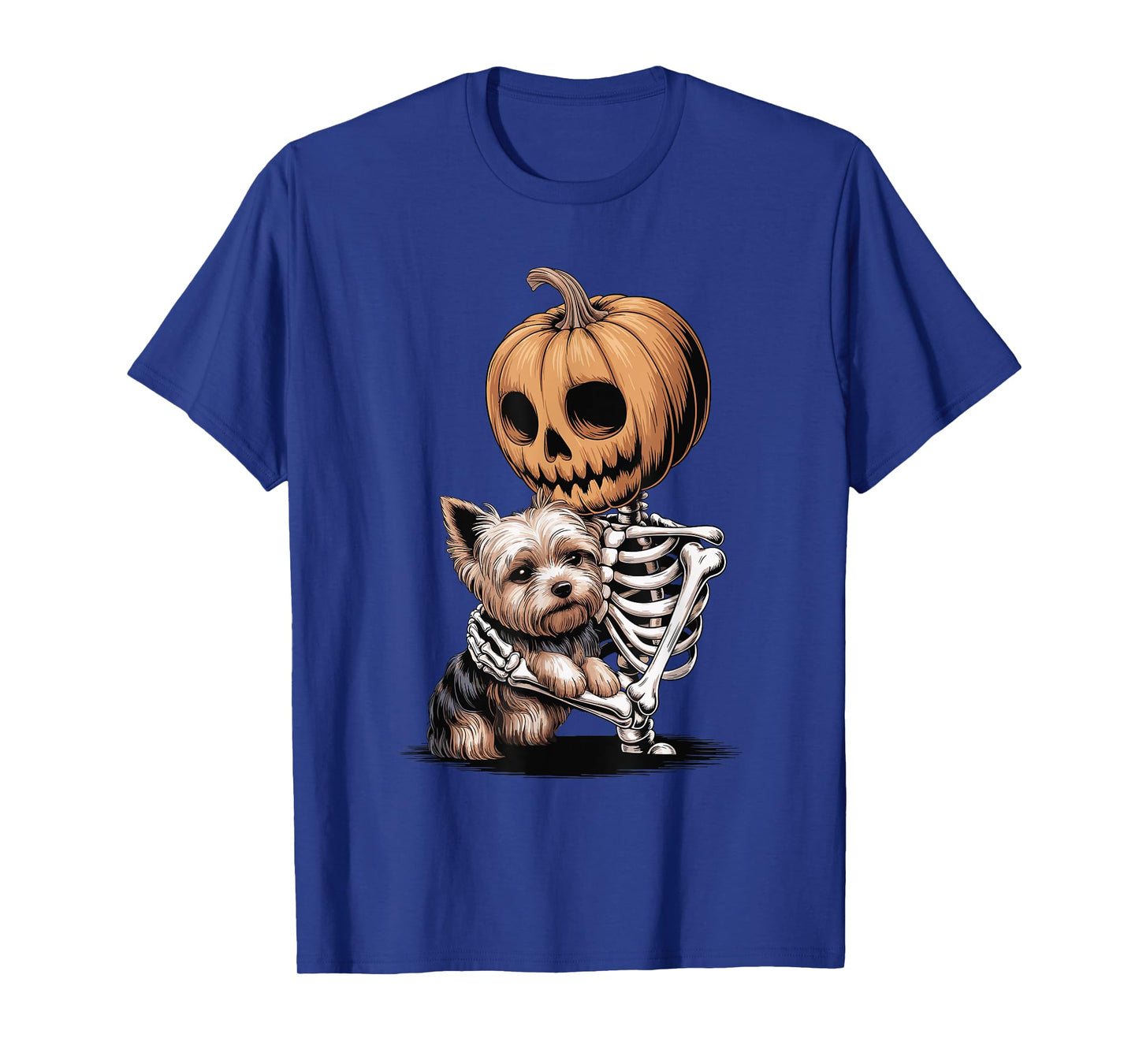 Halloween Skeleton Yorkshire Terrier Terriers Yorkie T-Shirt