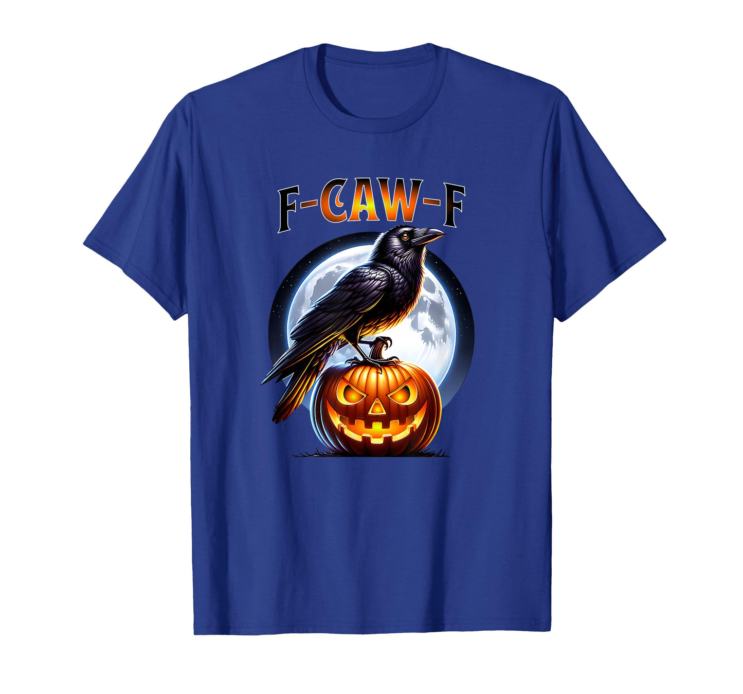 Black Crow F-Caw-F Funny Gothic Adult Humor T-Shirt