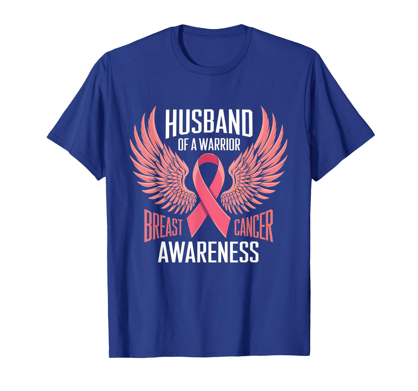 Husband of a Warrior Breast Cancer Awareness Support T-Shirt