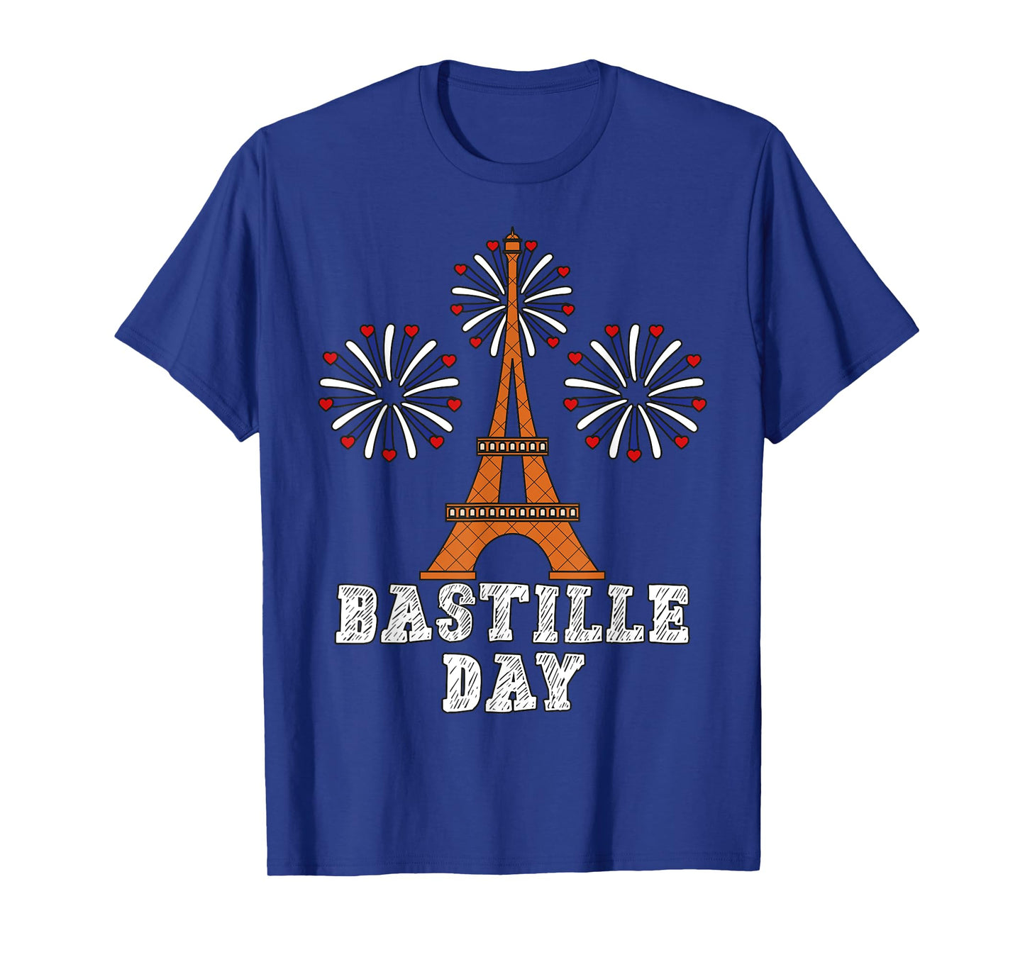 Bastille Day French Flag Eiffel Tower Firecracker 14th July T-Shirt