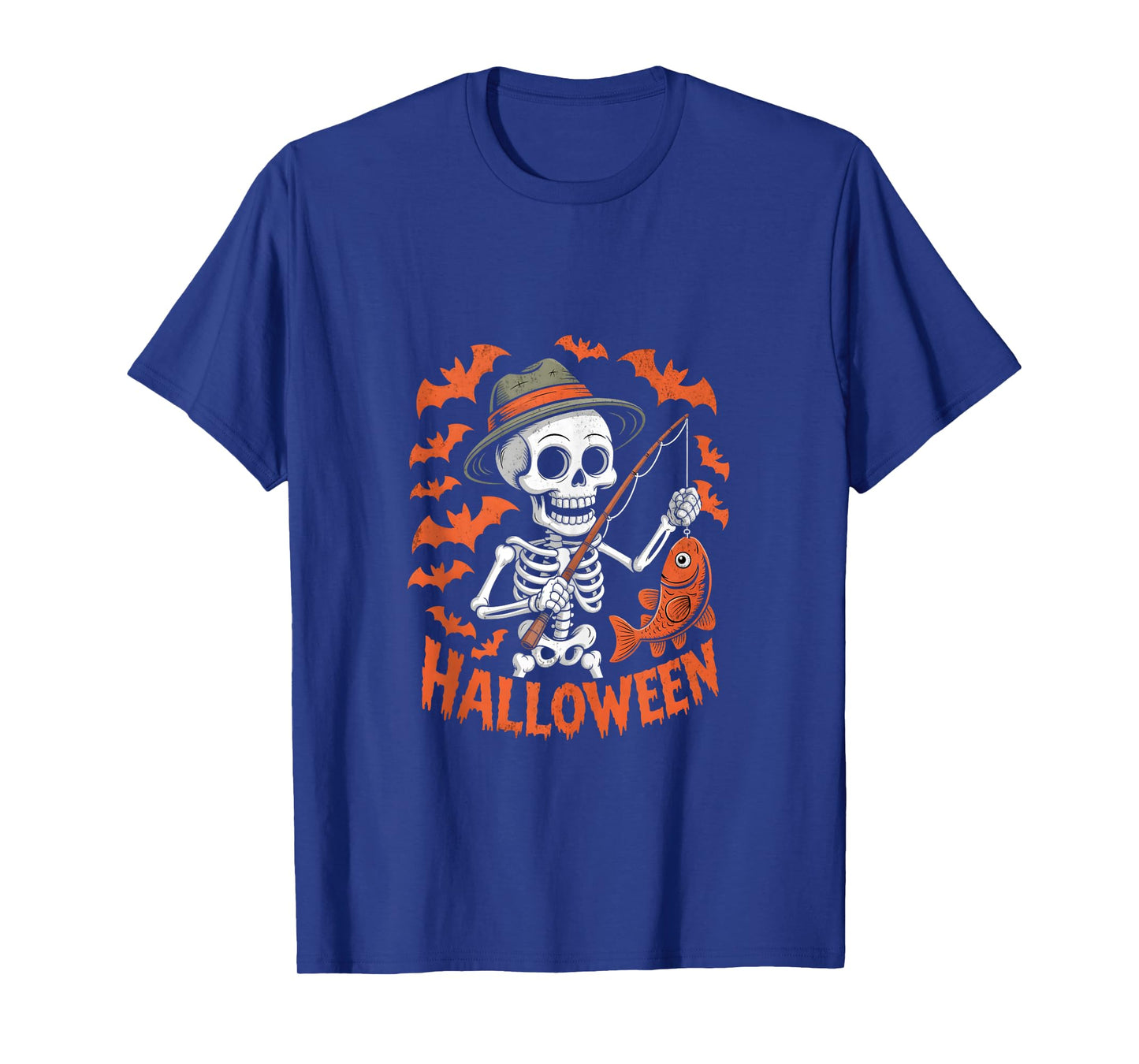 Halloween Skeleton Fishing Tank Top
