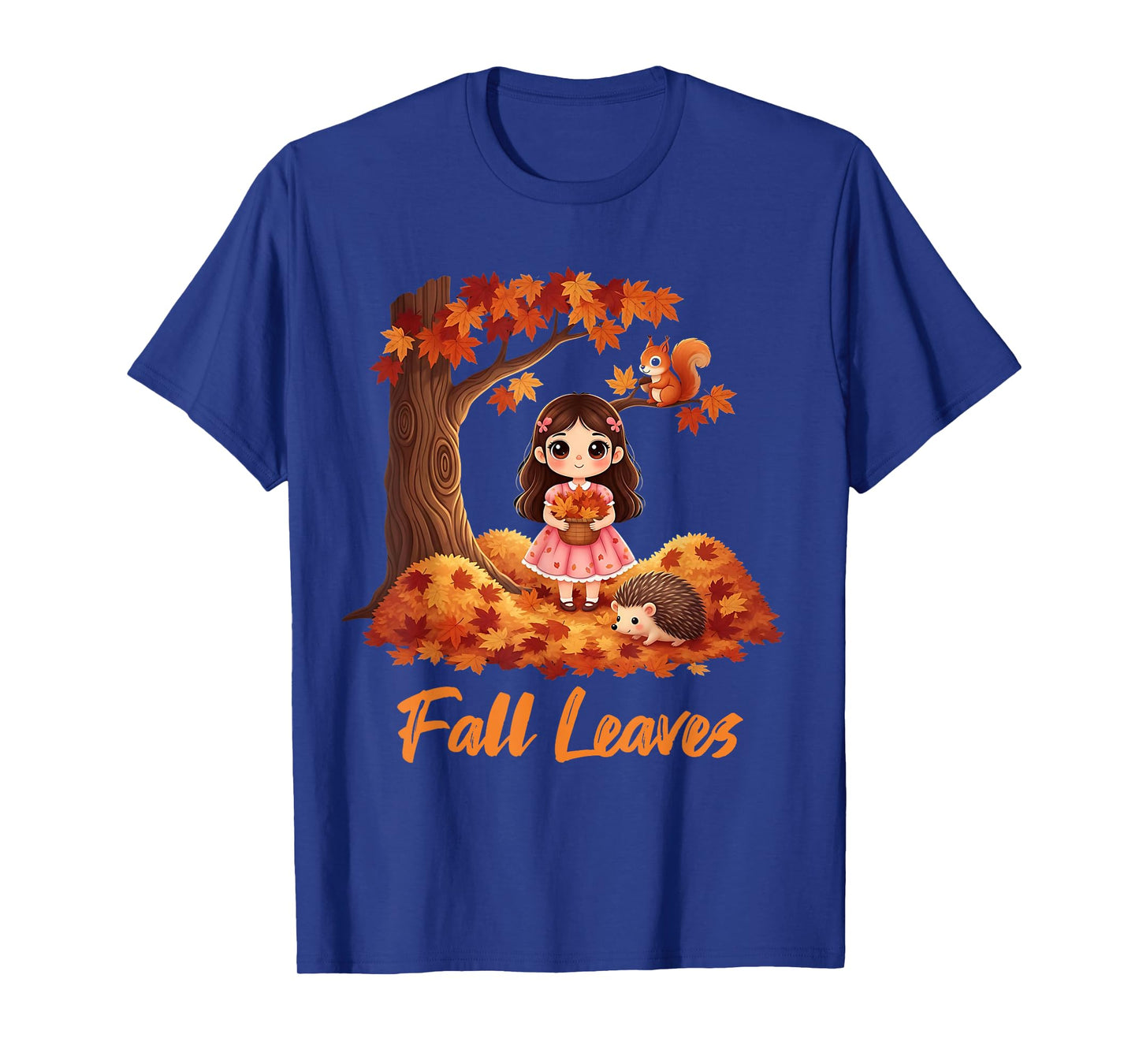 Autumn Fall Leaves Tree and Forest Creatures Men Women Kids T-Shirt