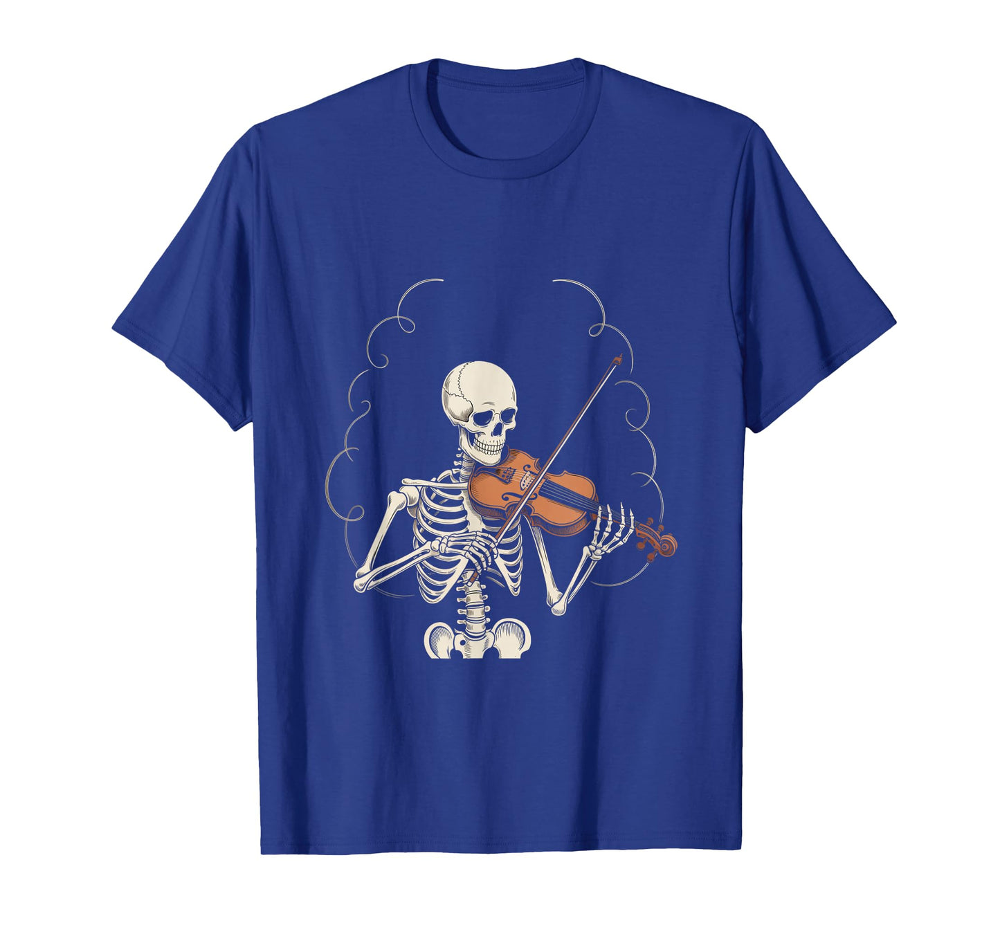 Funny Skeleton Graphic Rock Skeleton with Guitar Let’s Rock T-Shirt