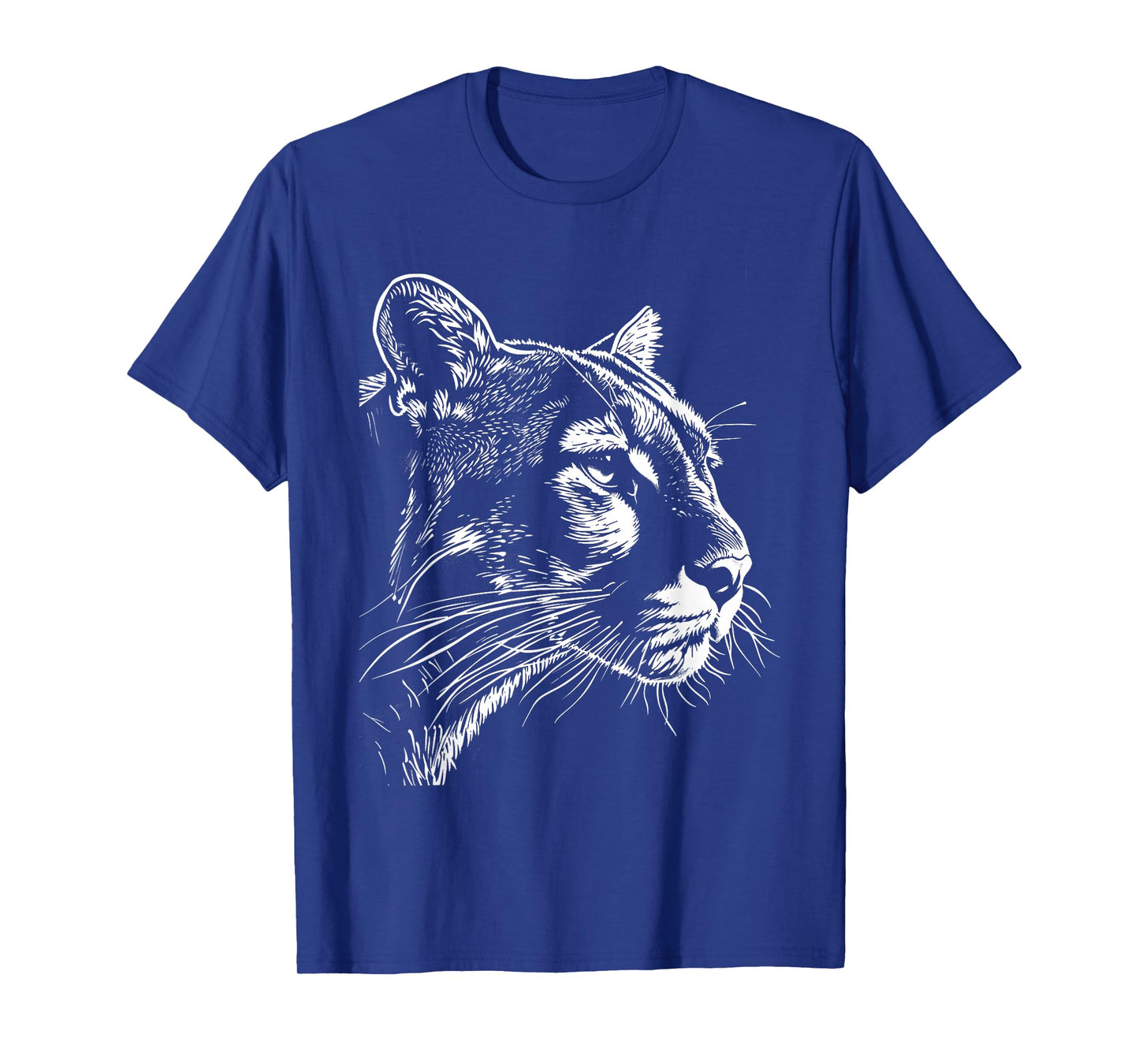 Cougar Face Cougars Mountain Lion Big Cat Animal Vintage T-Shirt