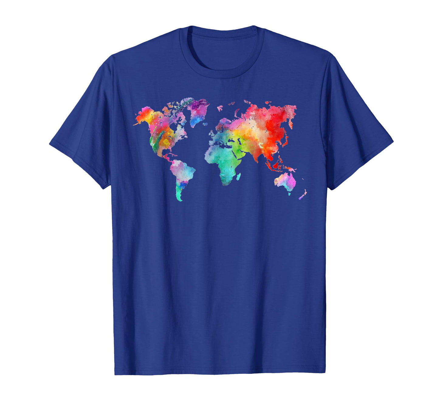 Colorful & Vibrant World Map Of Planet Earth - Earth Day T-Shirt