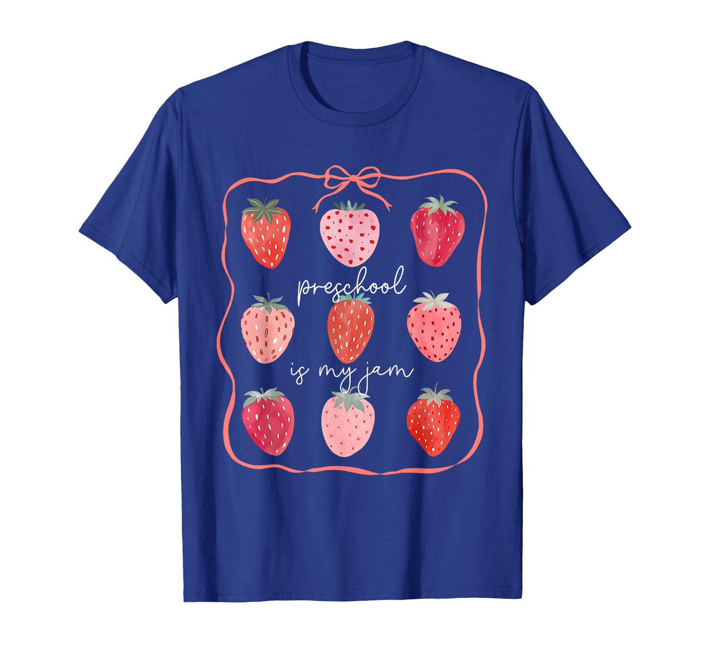 Preschool Is My Jam Pre-K Strawberry Back to School Girl Boy T-Shirt