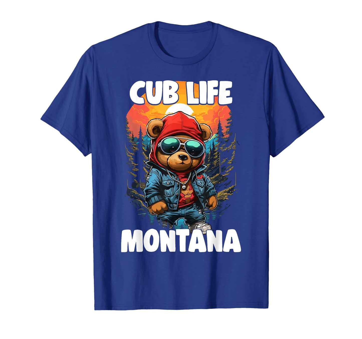 Montana Grizzly Brown Bear Cub Tshirt For Kids Women T-Shirt