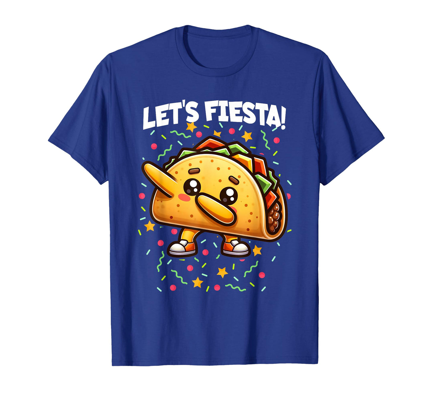 Let's Fiesta Cinco de Mayo Party Dabbing Taco Boy Girl Kids T-Shirt