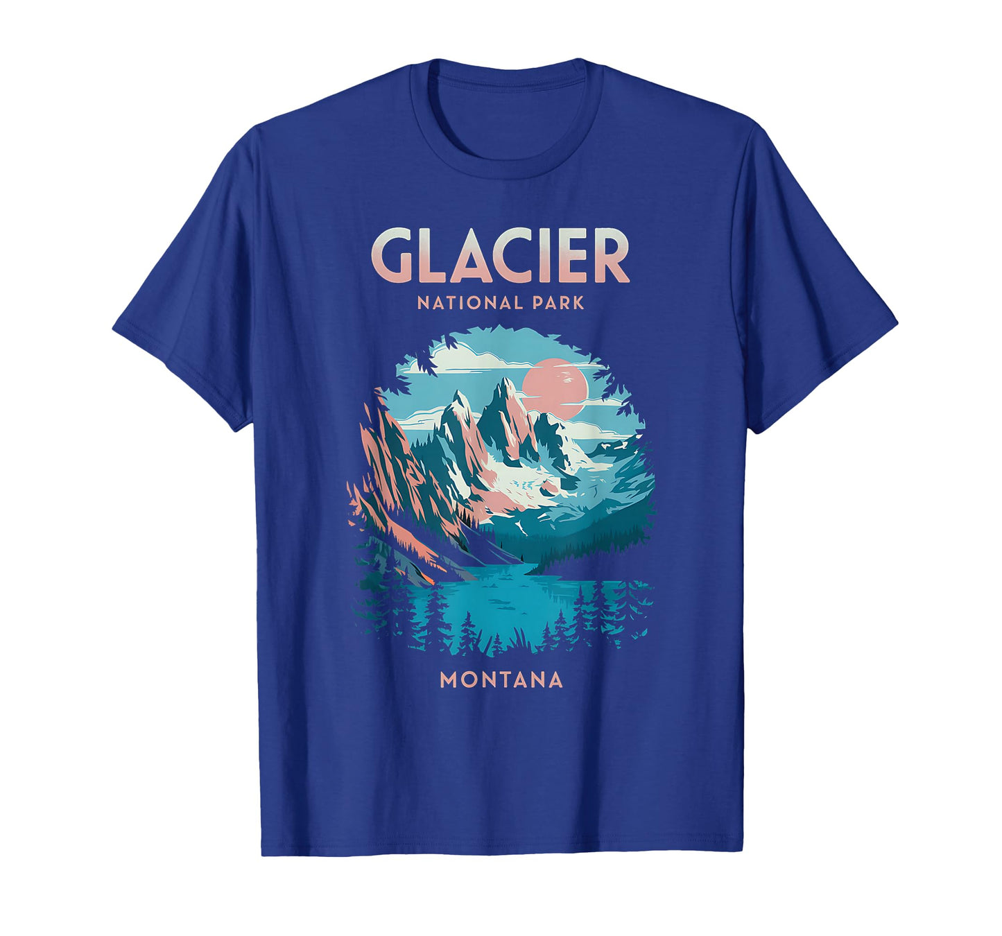 Scenic Outdoors Glacier National Park Montana T-Shirt