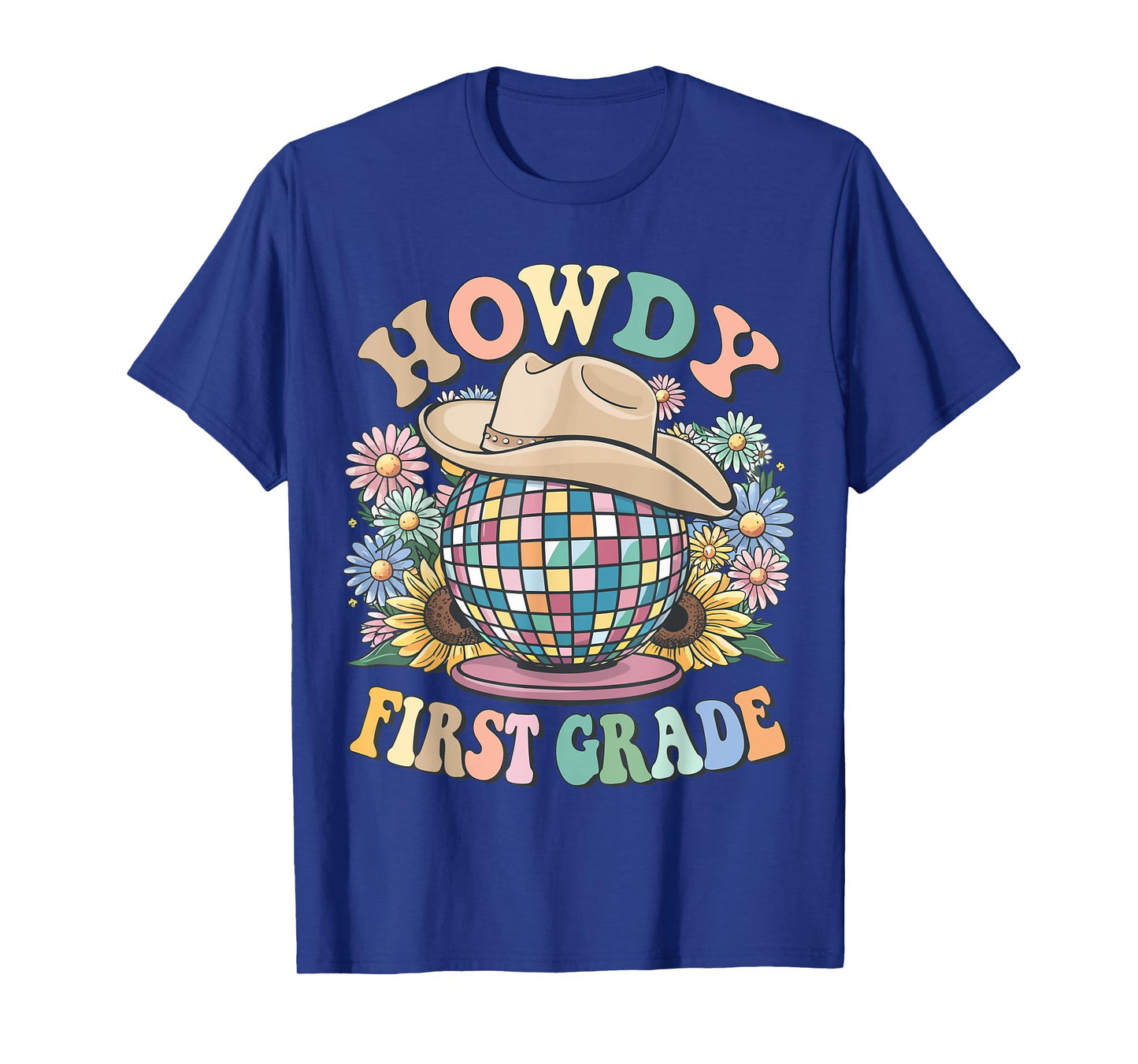 Howdy First Grade Cowgirl Country 1st Grade Back to School T-Shirt