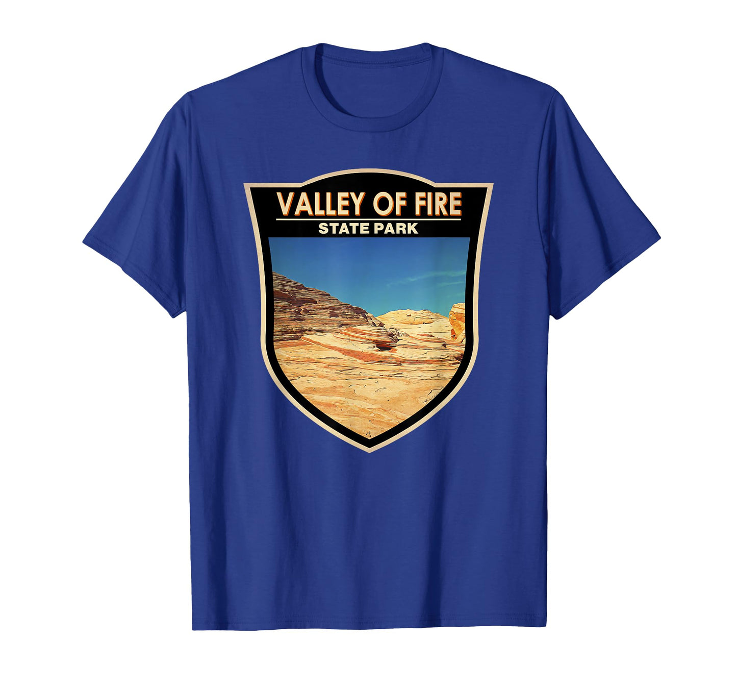 Valley of Fire State Park Nevada Badge Vintage T-Shirt