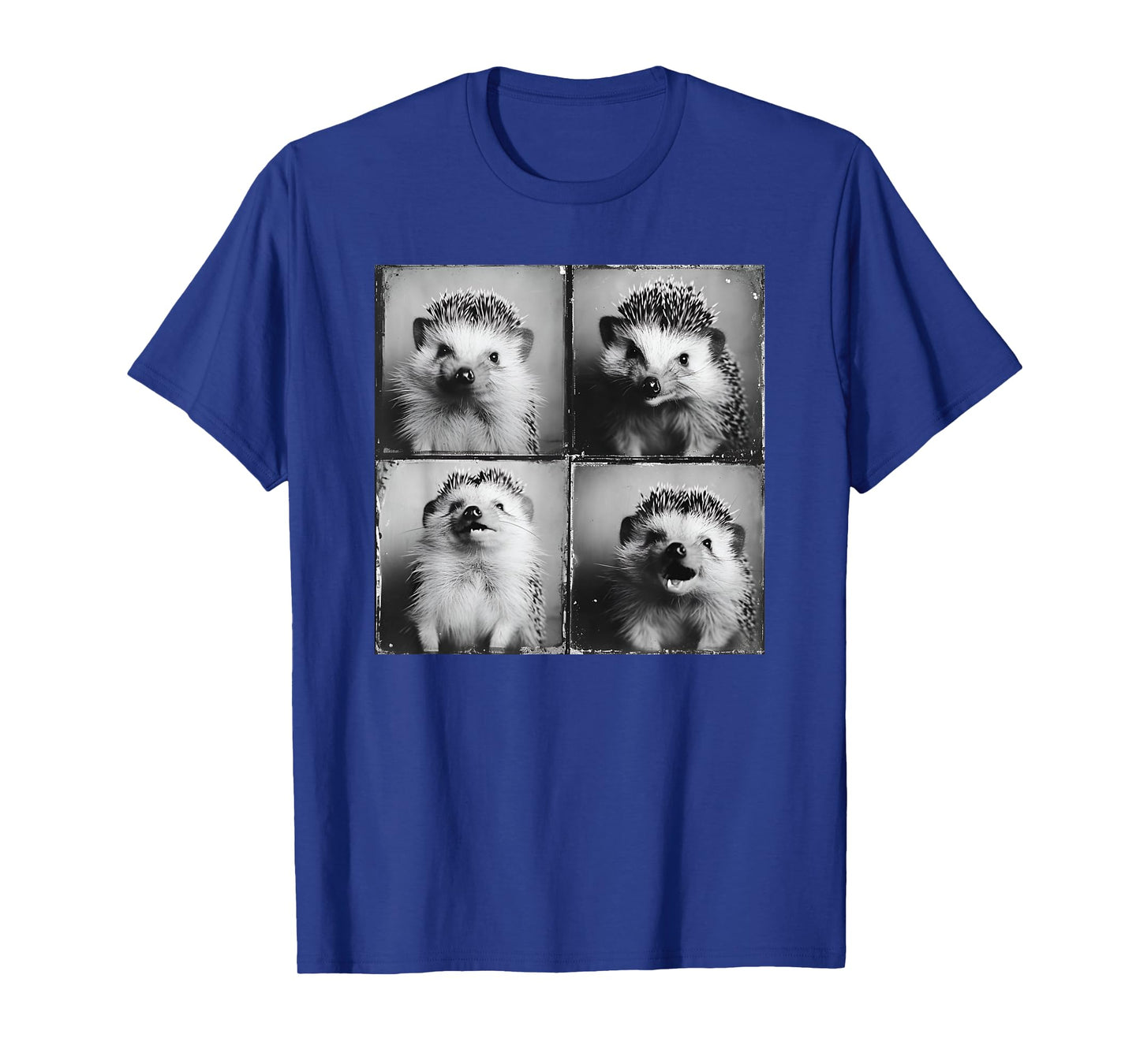 Smiling Hedgehog Face Happy Hedgie Photo Funny Nature Animal T-Shirt