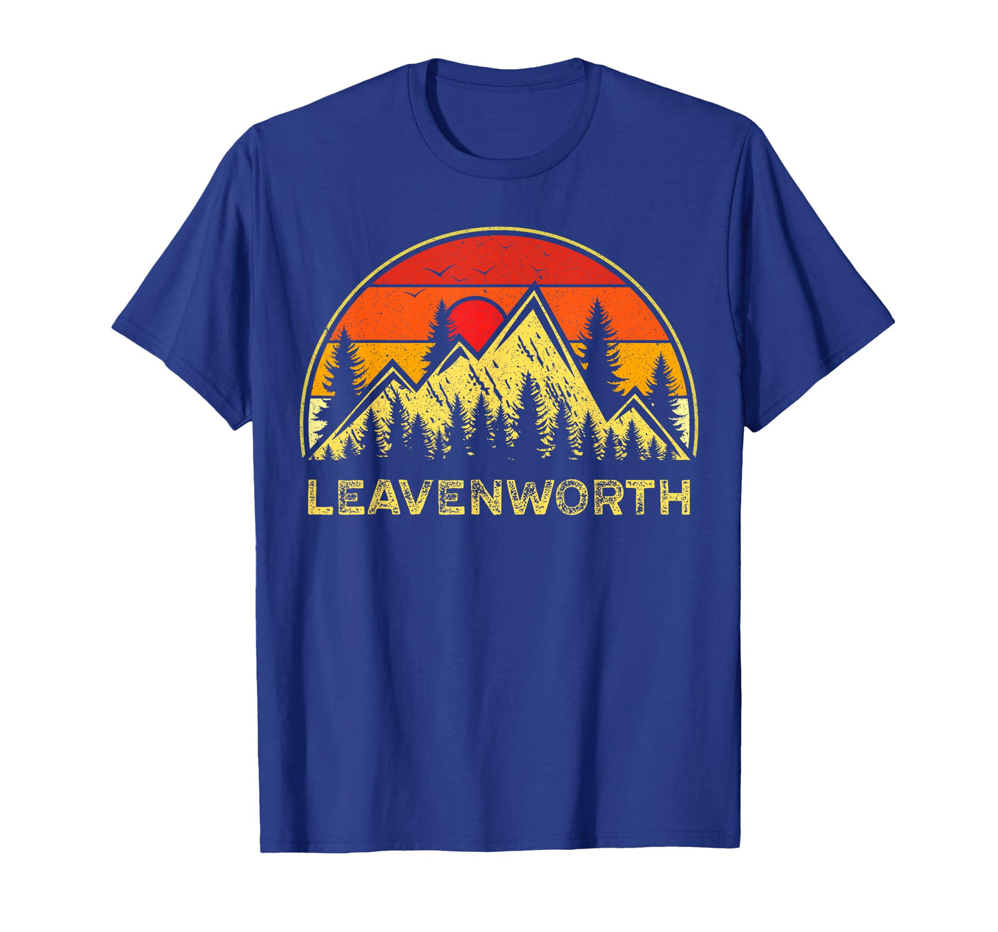 Vintage Leavenworth Washington WA Mountains Hiking Souvenirs T-Shirt