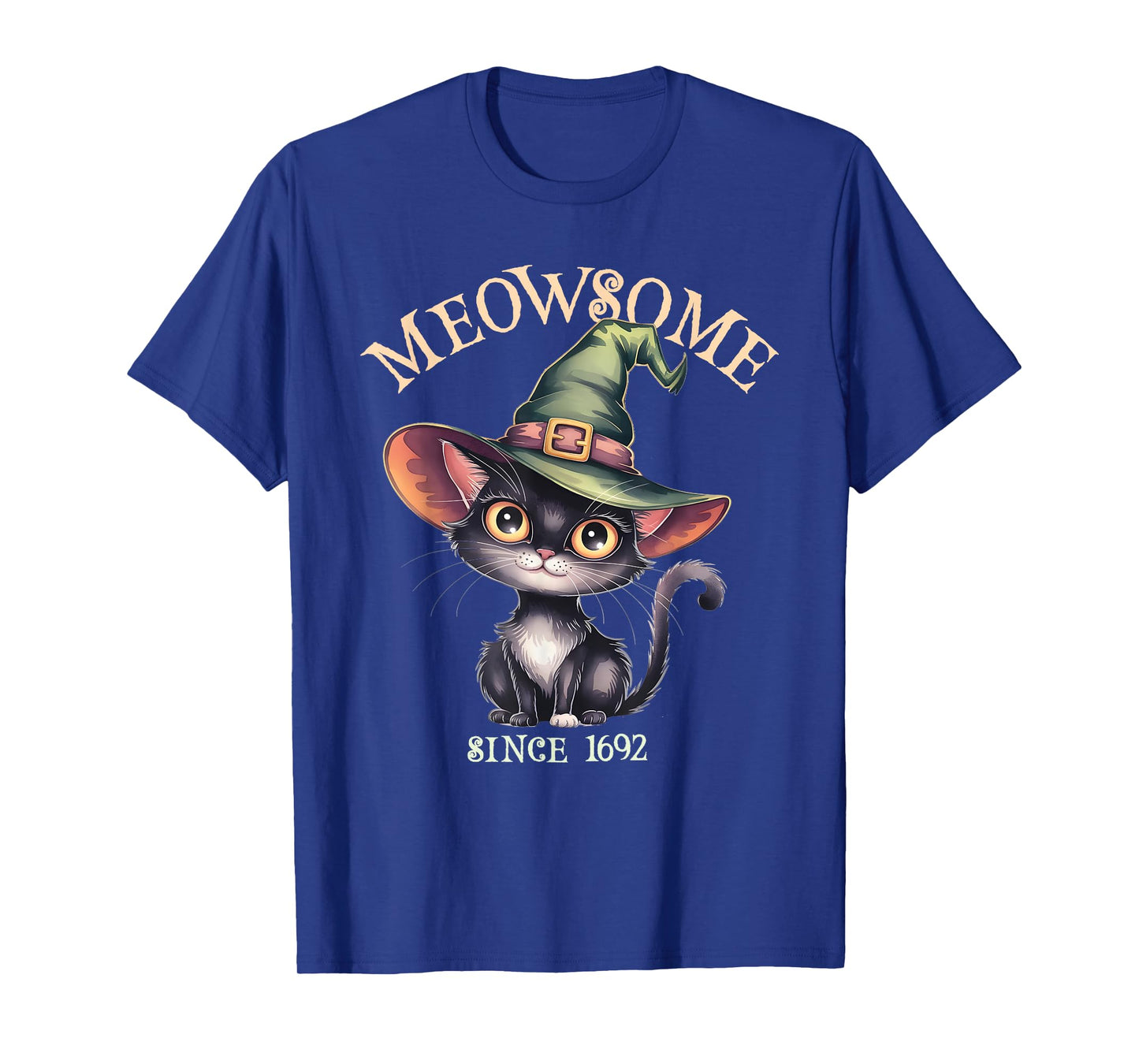 Cute MEOWSOME Cat Witch Awesome Since 1692 Witchy Wicca Mom T-Shirt