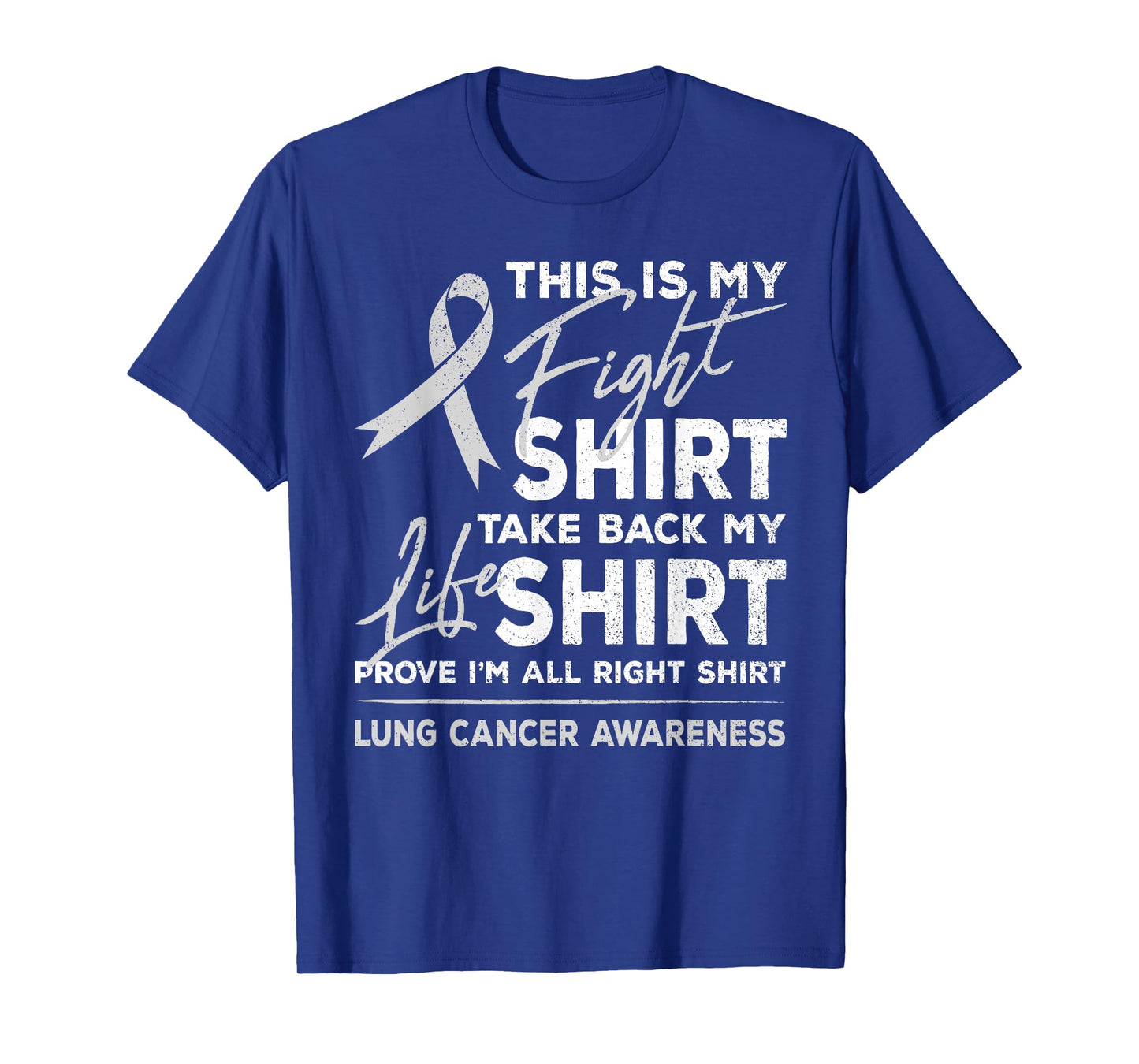 This is My Fight Shirt Lung Cancer Awareness Support Ribbon T-Shirt