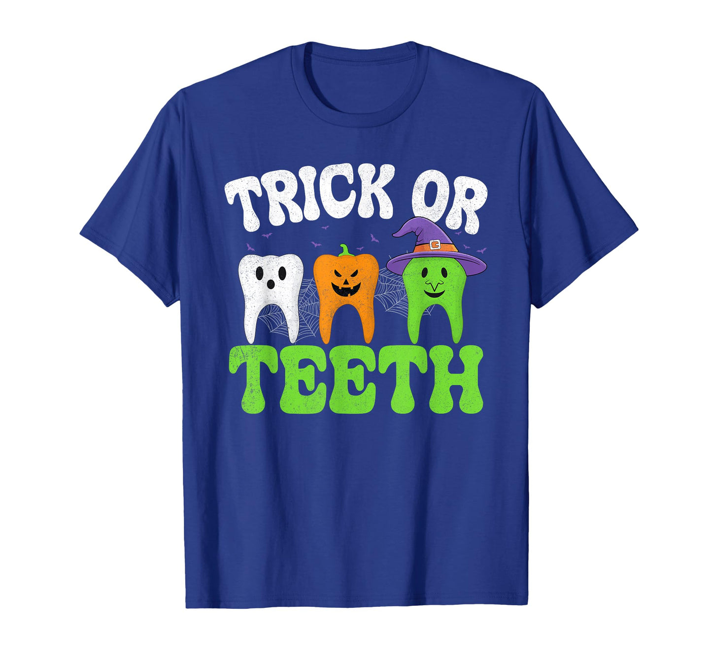 Trick or Teeth Ghost Pumpkin Witch Dental Halloween Dentist T-Shirt