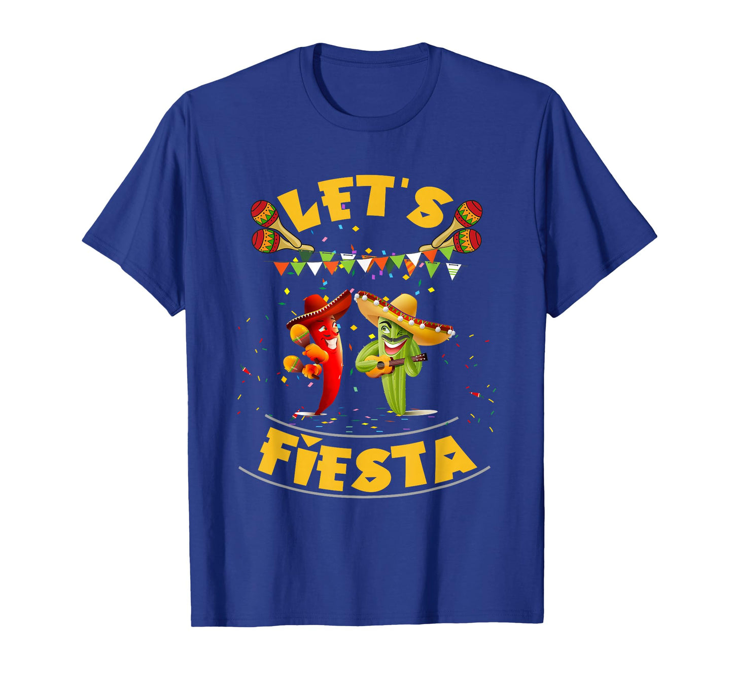 Funny Let's Fiesta Cinco De Mayo Men Women Kids Party Day T-Shirt