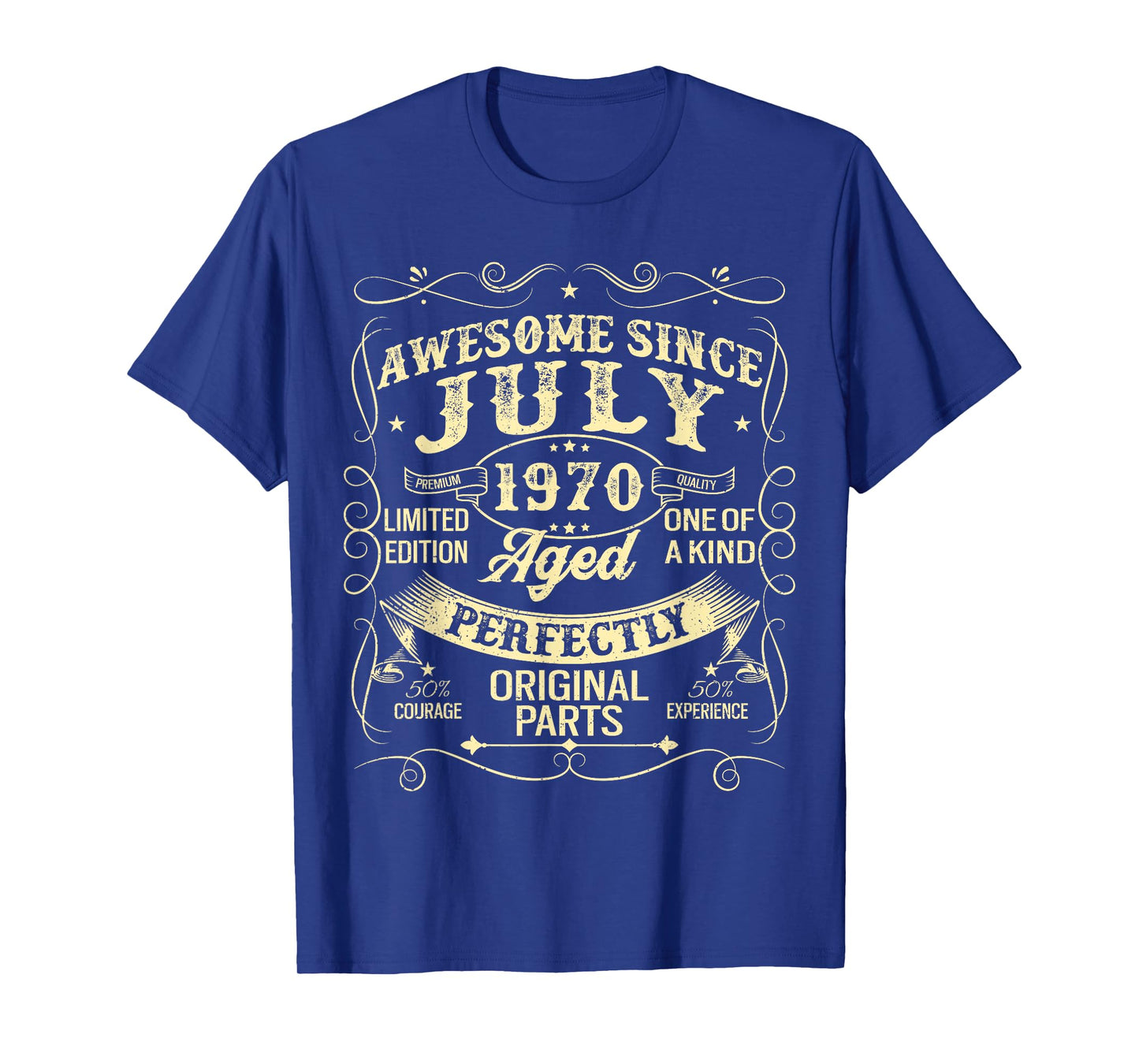 Awesome Since July 1970 Year Of Birth Birthday 1970 Vintage T-Shirt