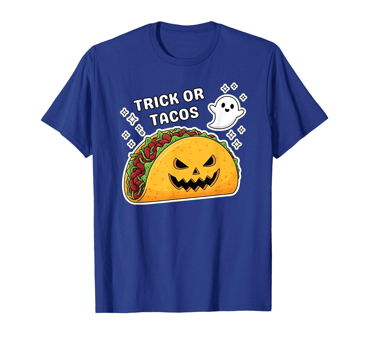 Funny Spooky Taco Jack-O-Lantern Halloween Mexican Food T-Shirt