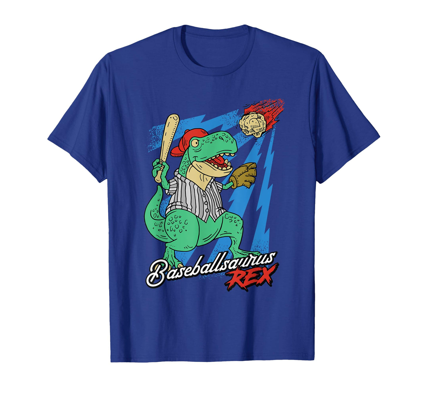 Baseballsaurus T-Rex Dinosaur Baseball Player Dino Sports T-Shirt