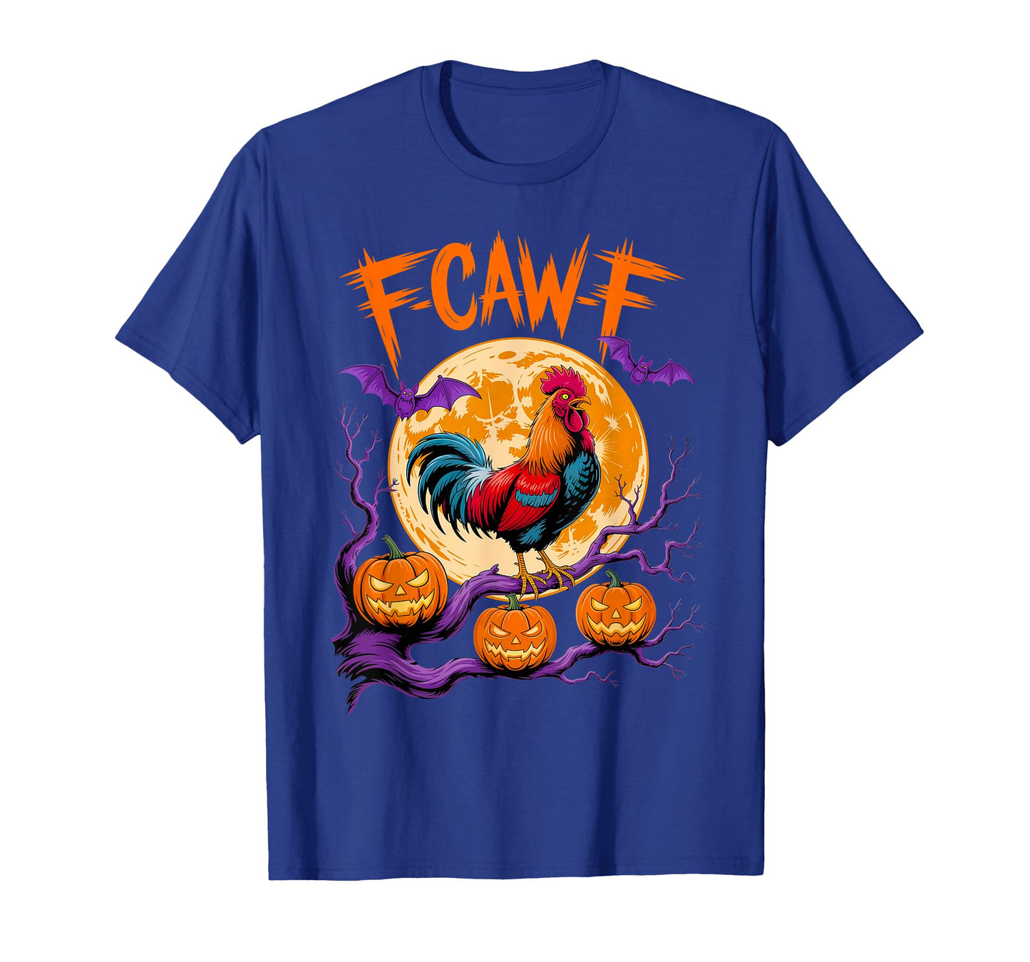 Funny F-Caw-F Chicken Halloween Spooky Chicken F-Caw-F Meme T-Shirt