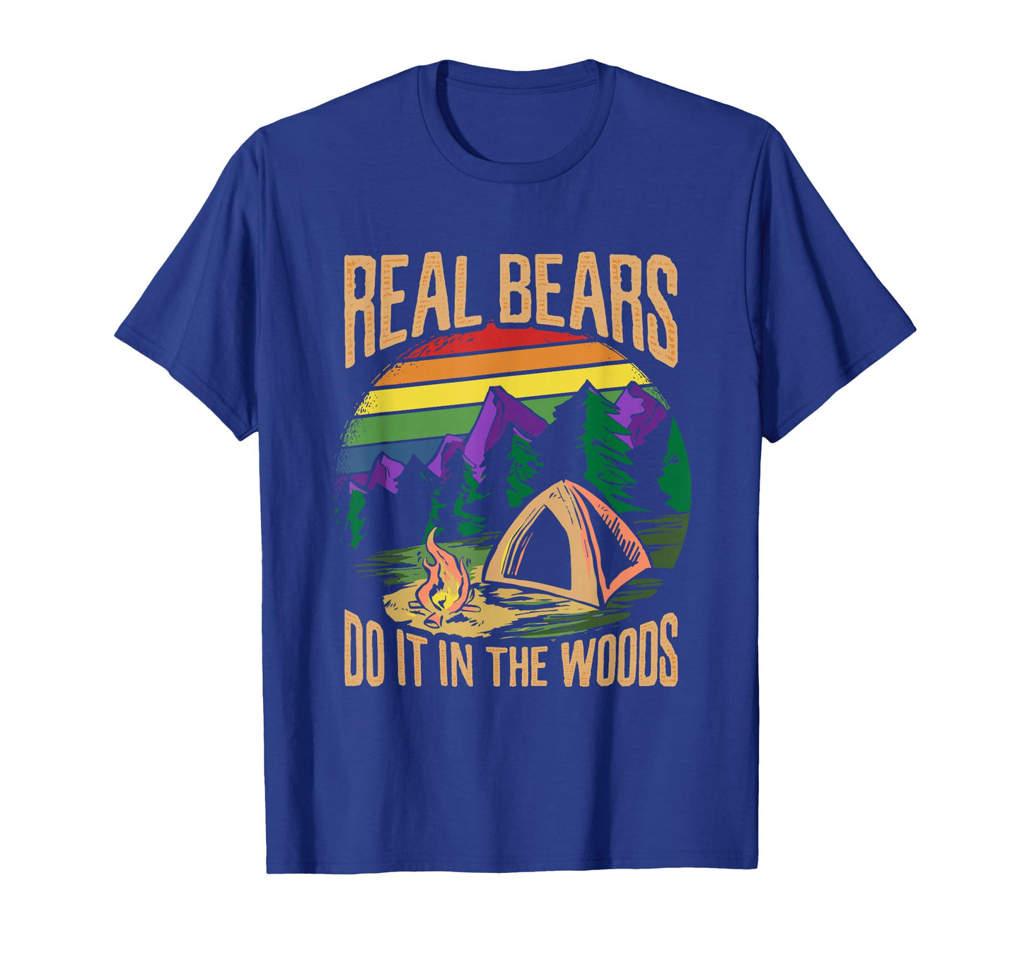 LGBTQ Forest Camping Real Bears Woods for a Gay Couple T-Shirt