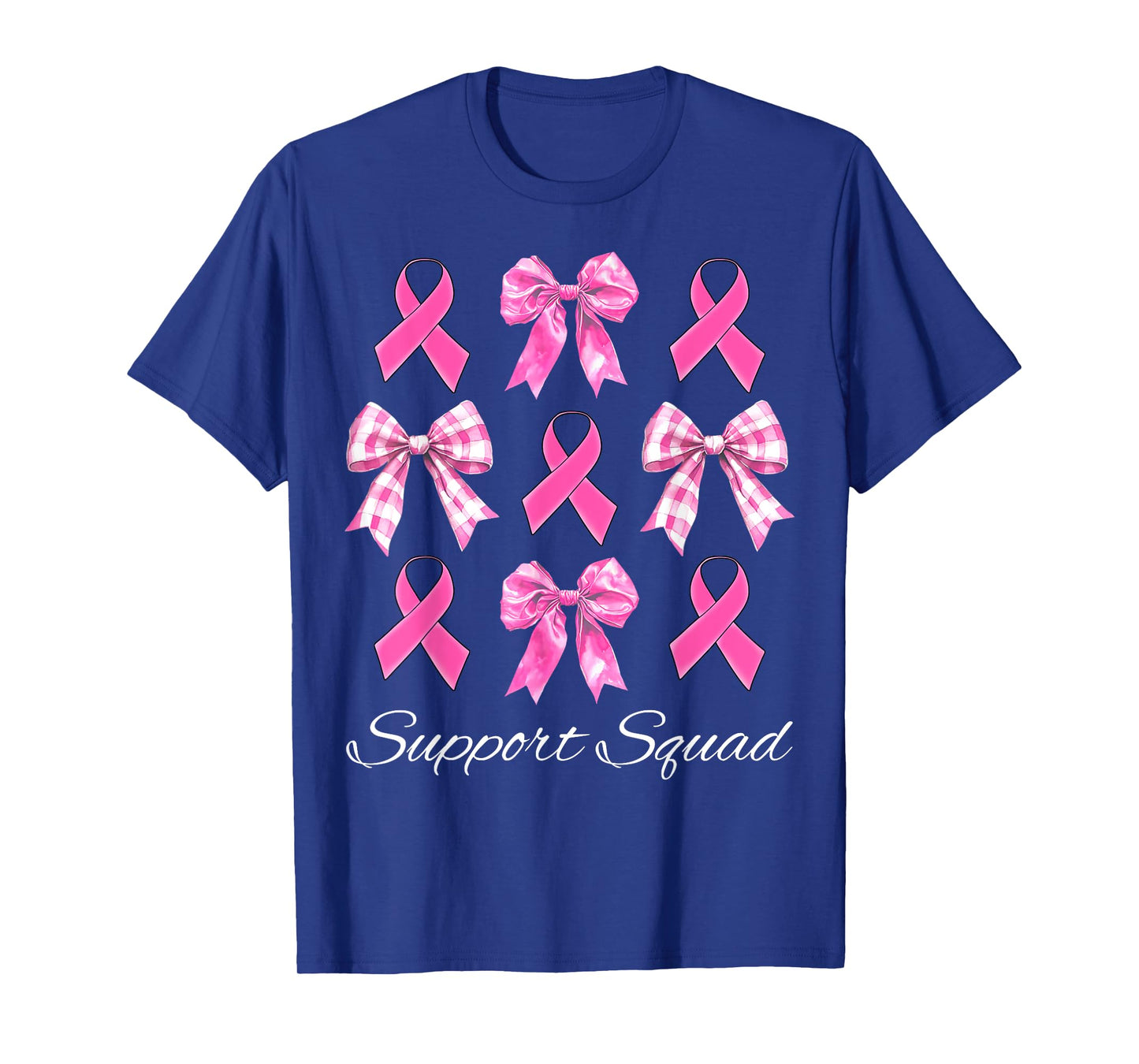Support Squad Coquette Breast Cancer Awareness Men Women T-Shirt