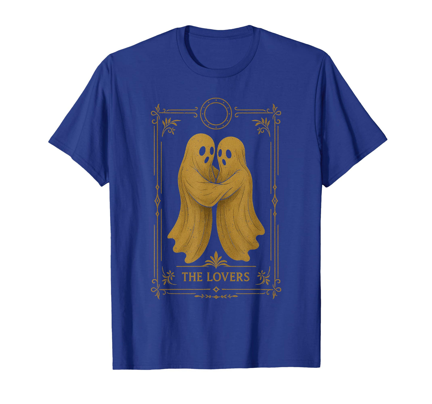 The Lovers Tarot Card Halloween Vintage Ghost Spooky Gothic T-Shirt