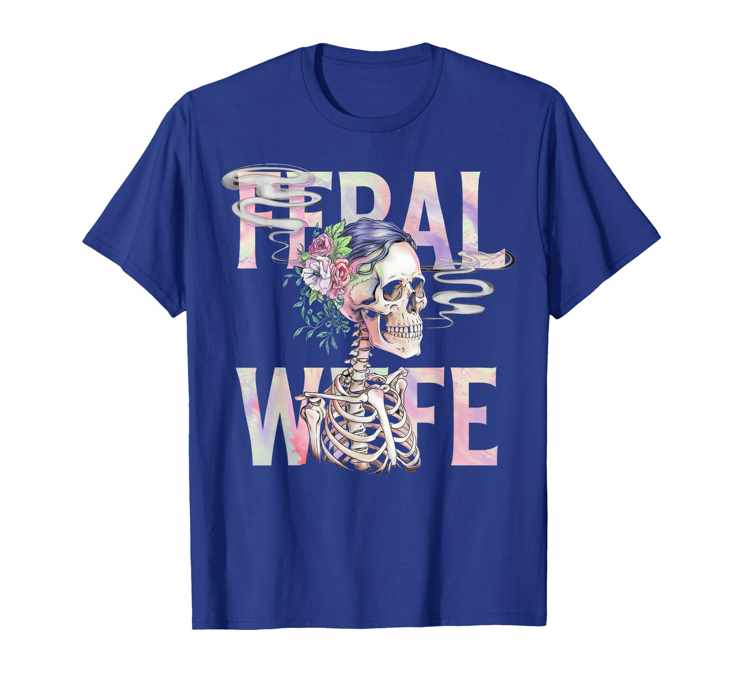 Feral Wife Skeleton Floral Aesthetic Gothic Feminine T-Shirt