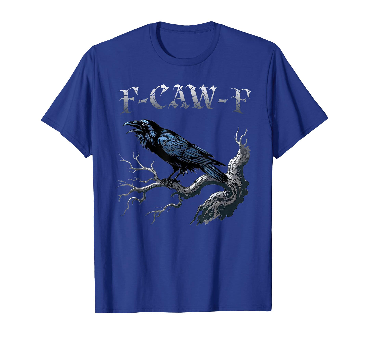 F-Caw-F Black Crow Funny Black Bird Moon Gothic Adult Humor T-Shirt